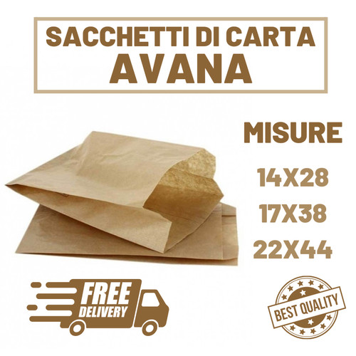 1kg sacchetti carta - di, avana