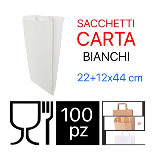 100 sacchetti carta - sacchetti, bianca